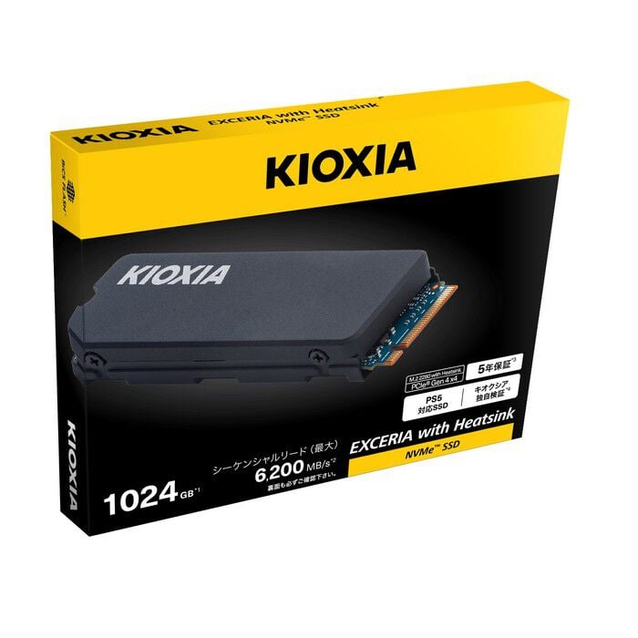 KIOXIA EXCERIA with Heatsink SSD-CK1.0N4HS/J (M.2 2280 1TB