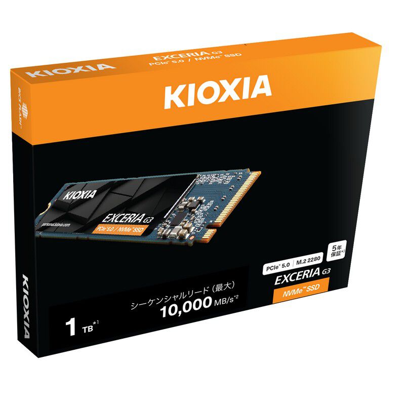 KIOXIA EXCERIA G3 SSD-CK1.0N5G3/J (M.2 2280 1TB) ｜ パソコン通販の