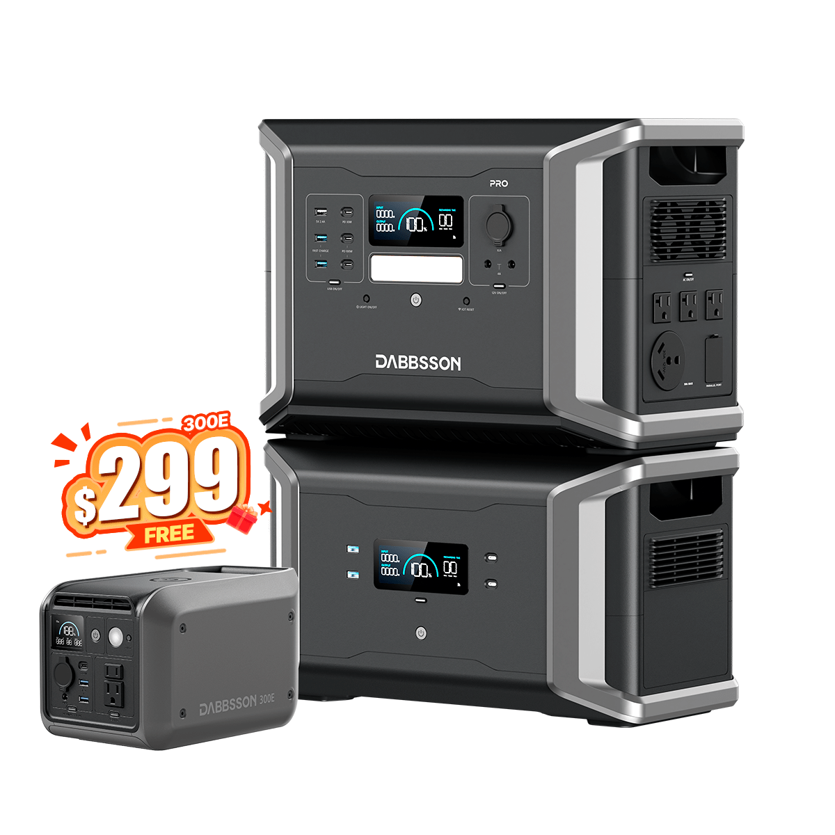 DBS2100 Pro 2150Wh Portable Solar Generator 2400W – Backup Power