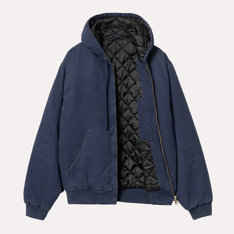 Navy Blue Carhartt Hooded Jacket - Carhartt Blue Zipper Jacket