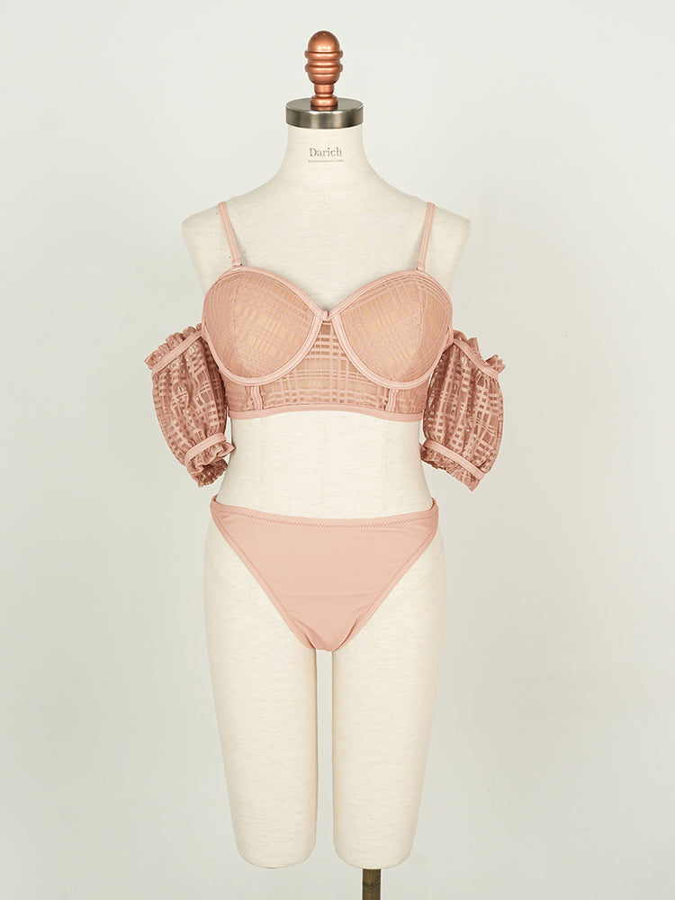 Darich チェックレースシアービキニ