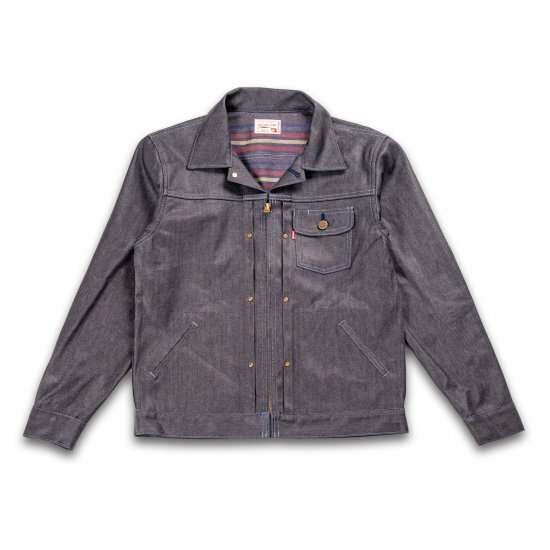 DENIMIO | GZ-GJRC-0608 Coated Denim Riders Jean Jacket