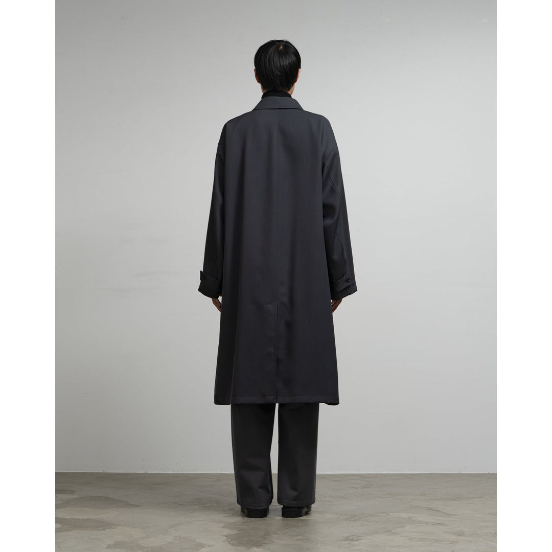Graphpaper) Scale Off Wool Balmacaan Coat (GM253-10170B