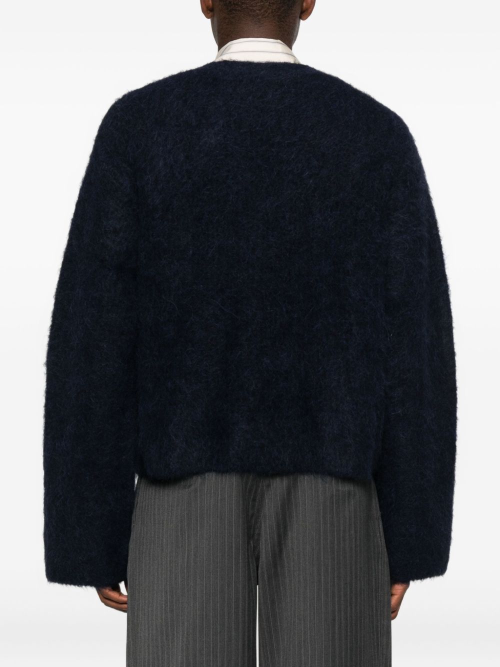 Blue lee alpaca cardigan Sefr - men - SEFR - divincenzoboutique.com