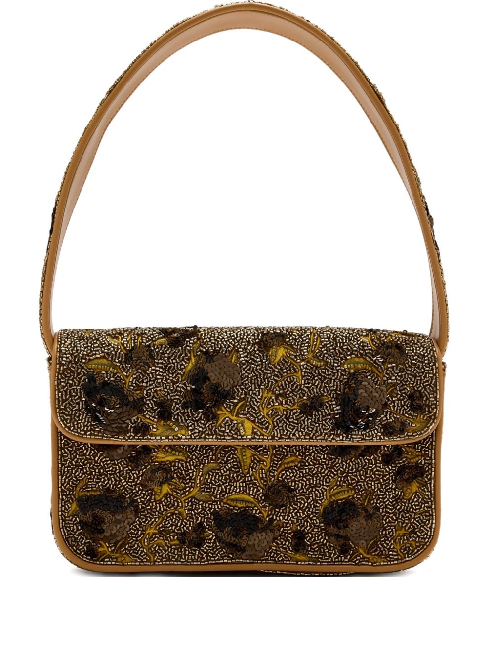 Brown Tommy beaded shoulder bag Staud - women - STAUD