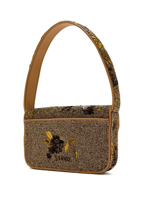 Brown Tommy beaded shoulder bag Staud - women - STAUD