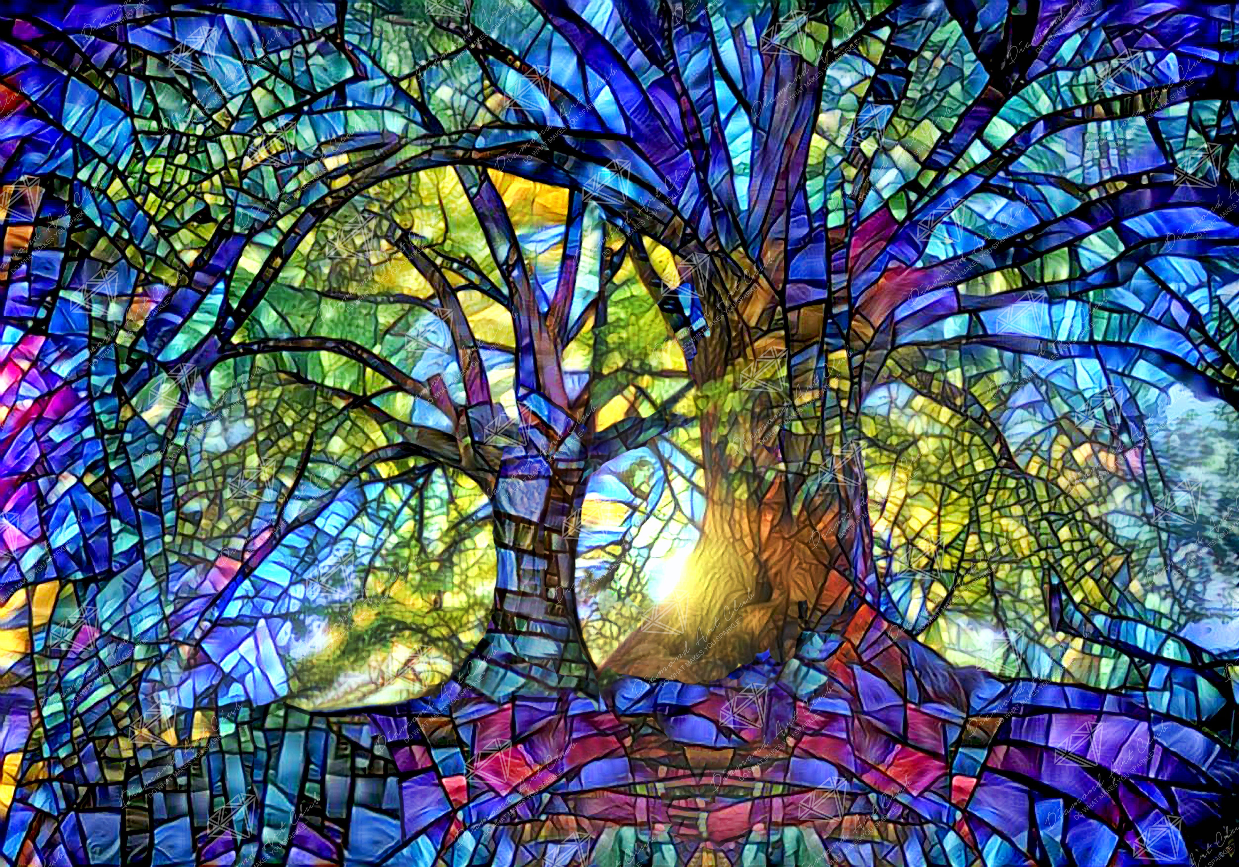 Stained Glass Trees – Diamond Art Club