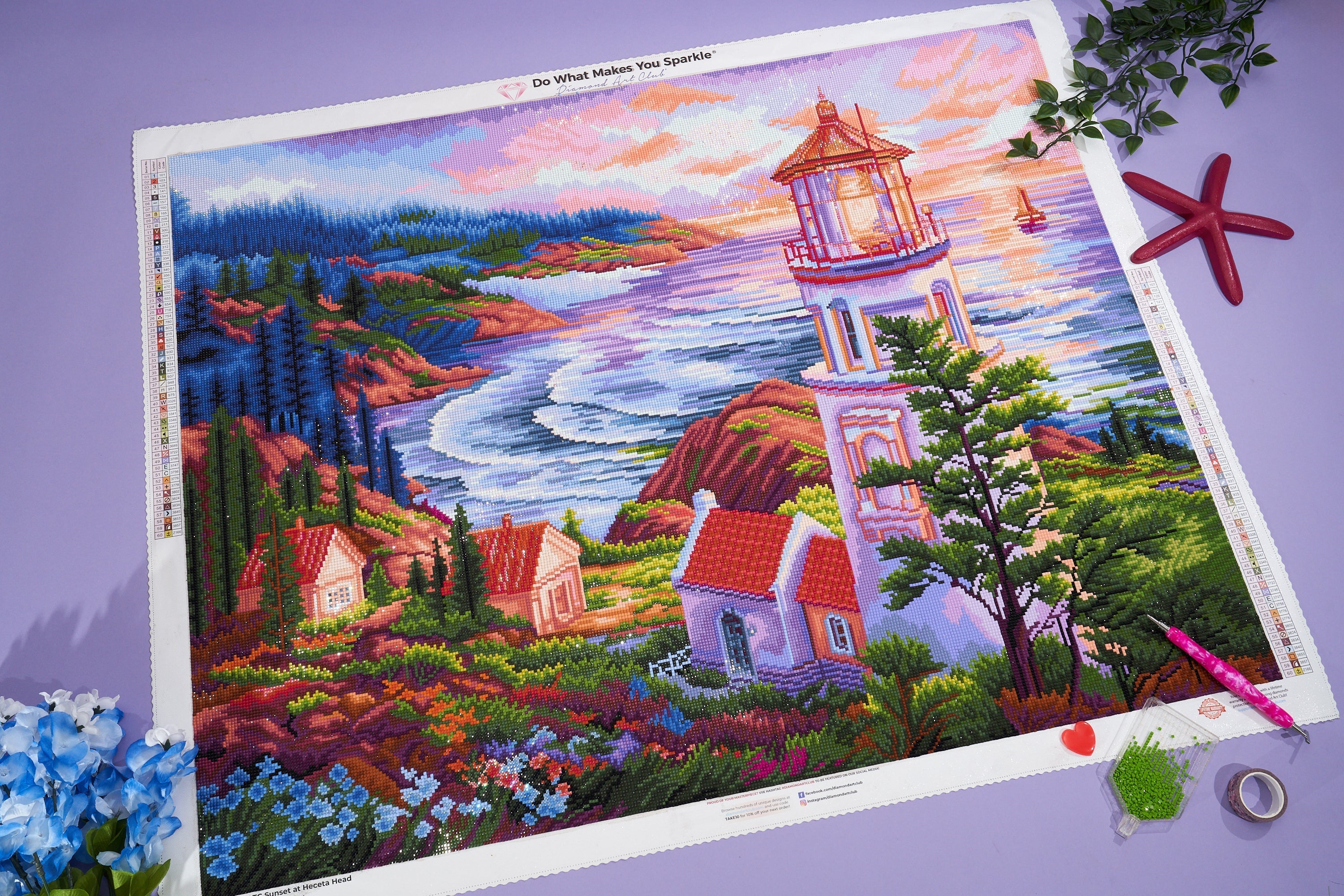 Sunset at Heceta Head – Diamond Art Club
