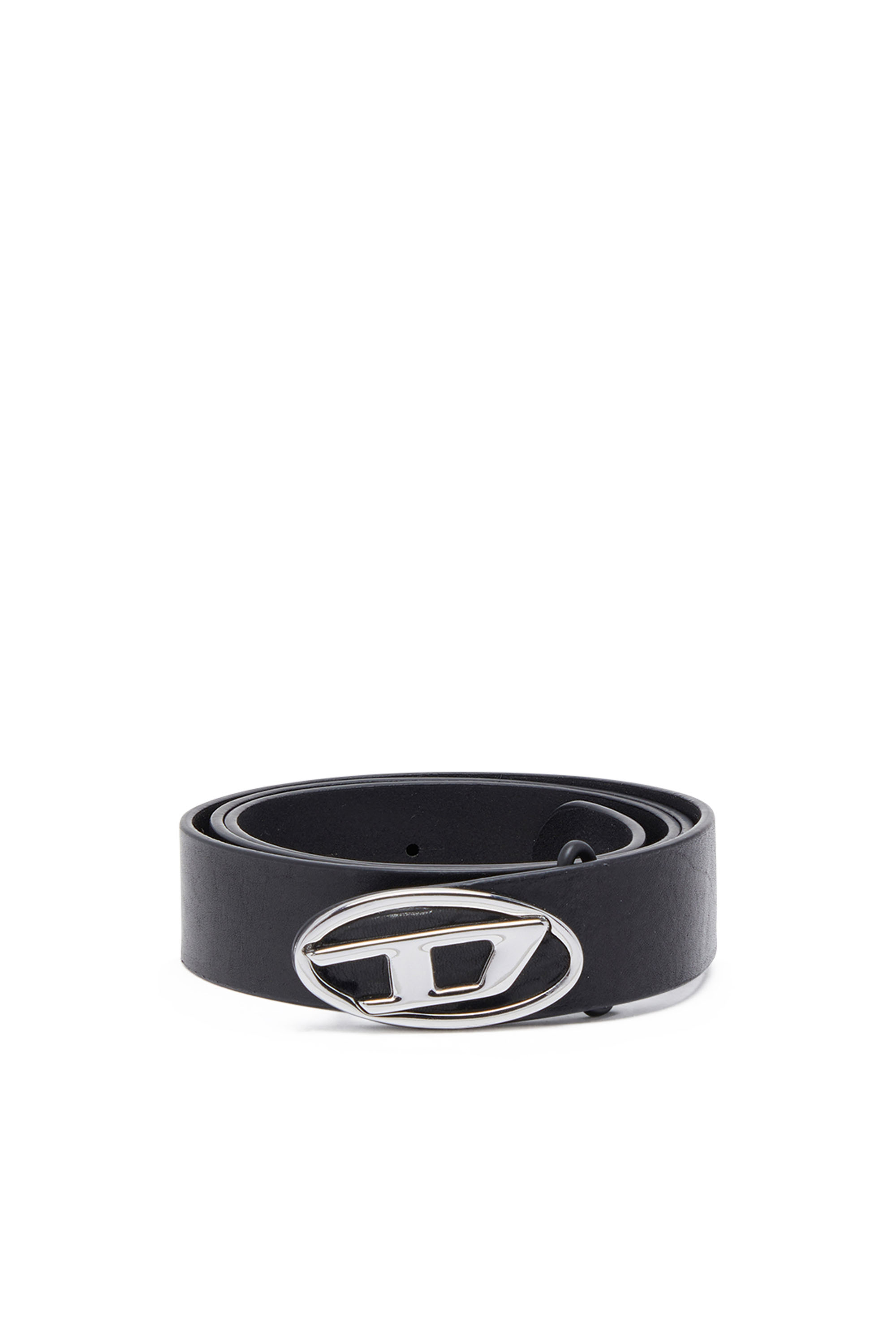 B-1DR-LAYER 2.9cm leather belt with oval d logo｜ブラック｜メンズ
