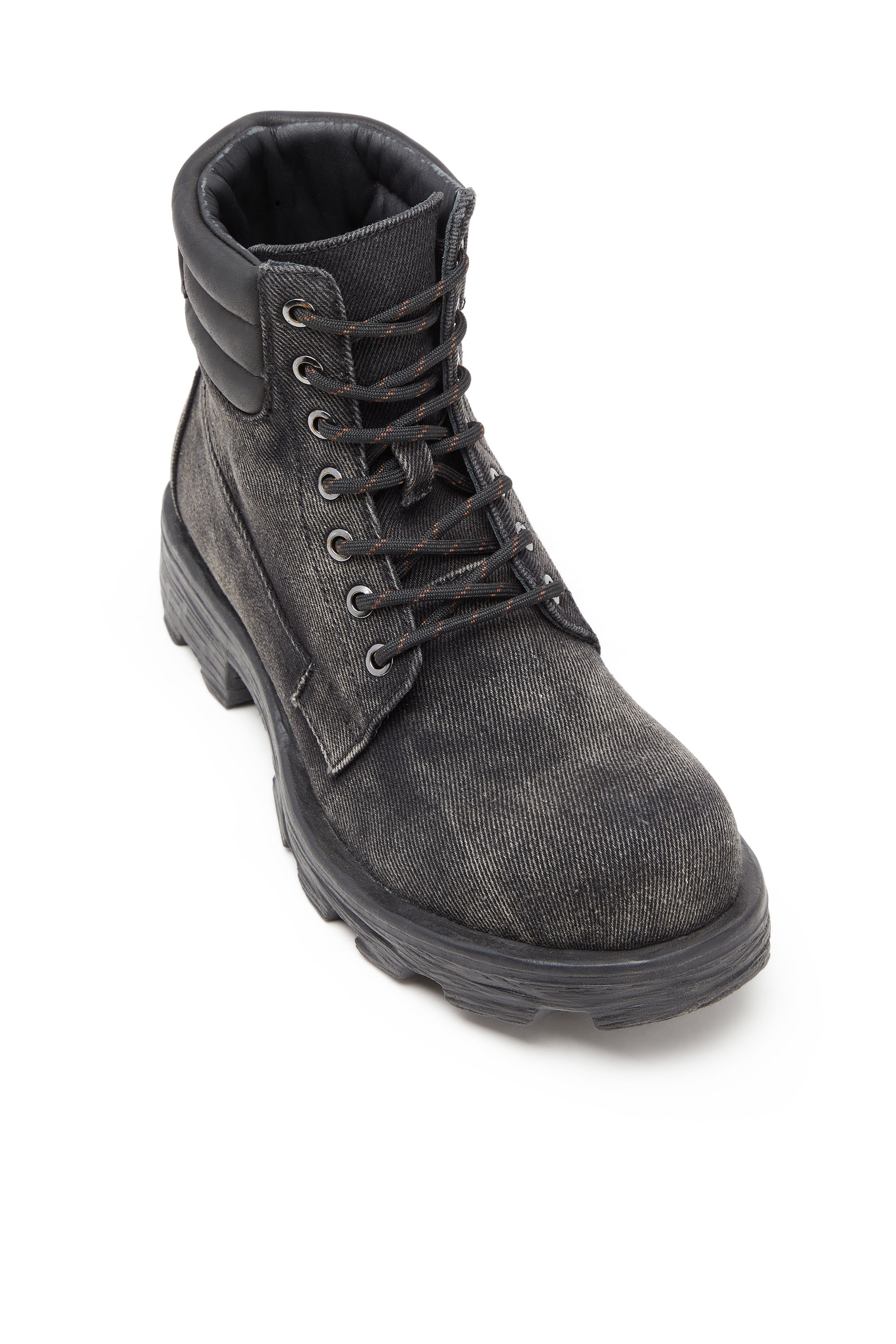 D-HAMMER LACE UP W レースアップブーツ｜グレー｜ウィメンズ｜DIESEL