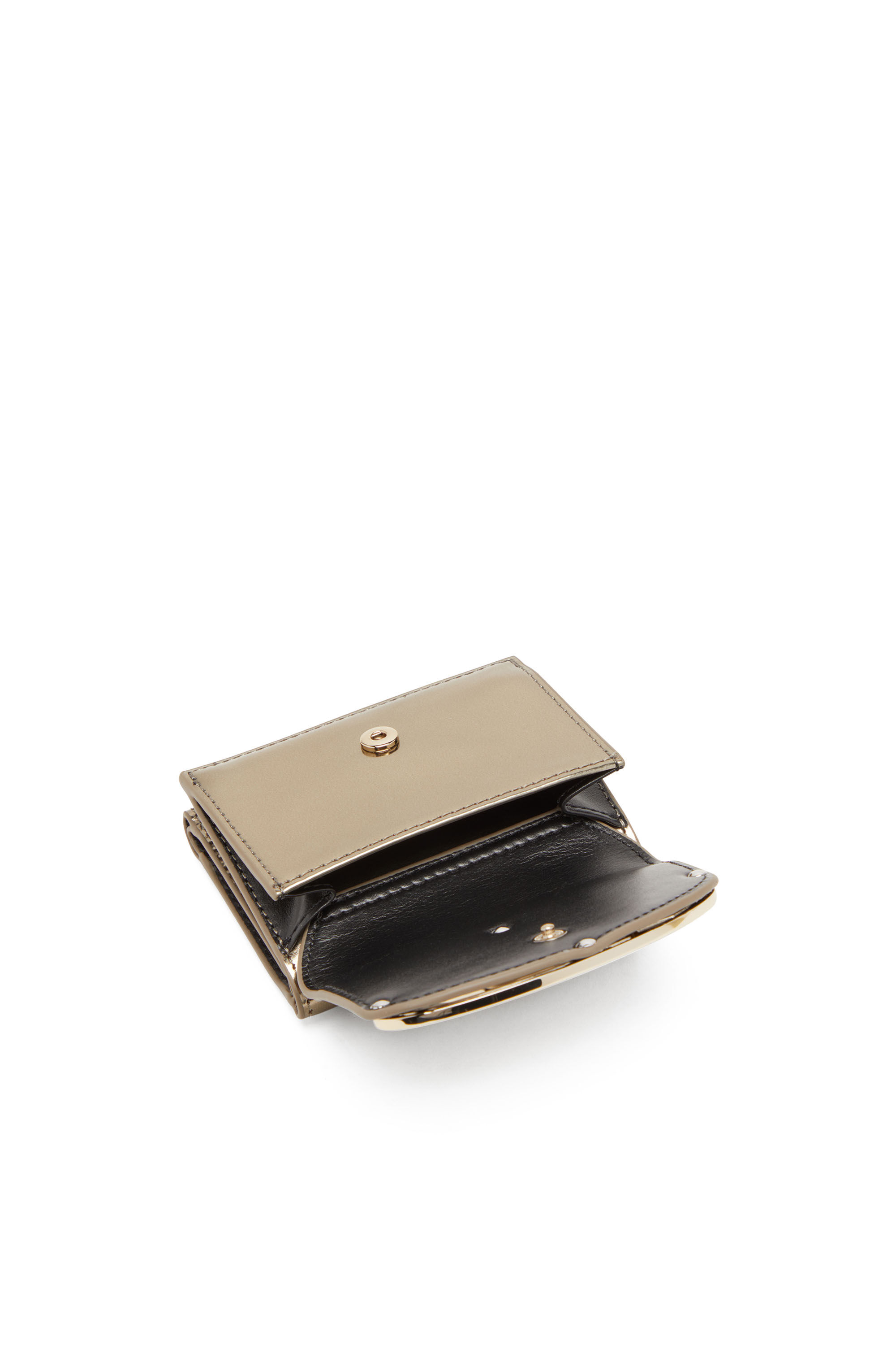 1DR TRI FOLD COIN XS II Tri-fold wallet in mirrored leather