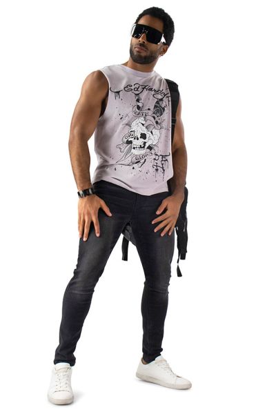 Skull Muscle Tank Top Men - Ed Hardy Graphic Tank Tops