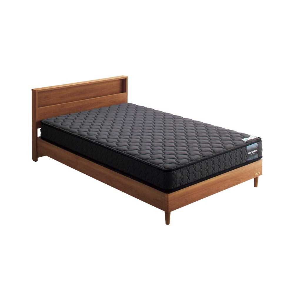 ≪セミダブル≫France Bed/フランス ベッド LED照明マットレス付ベッド