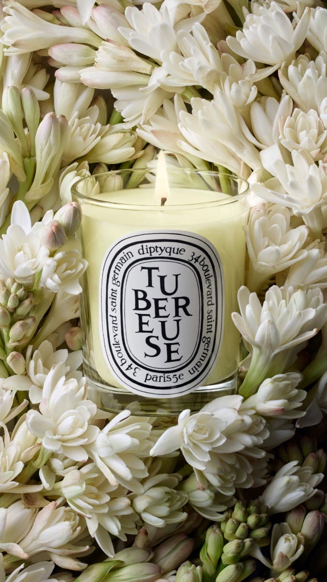 Tubéreuse (Tuberose) - Small candle | Diptyque Paris