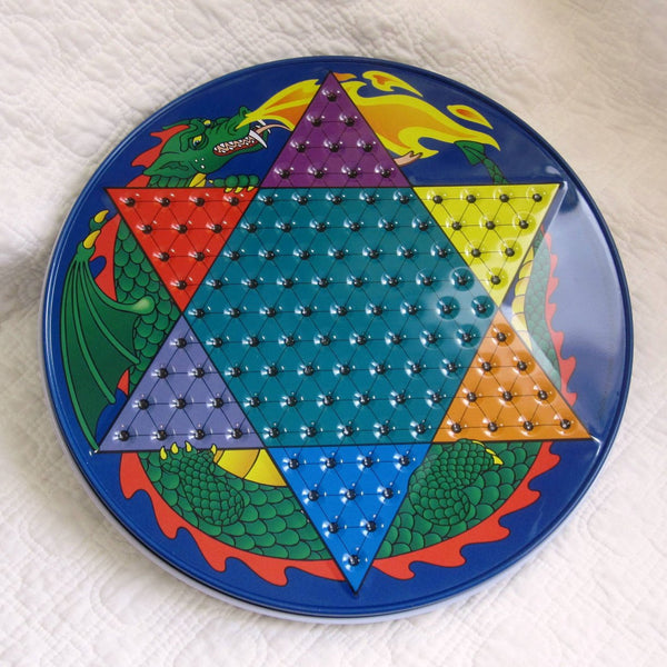 Chinese Checkers and Checkers in a Colorful Tin, Ages 5+