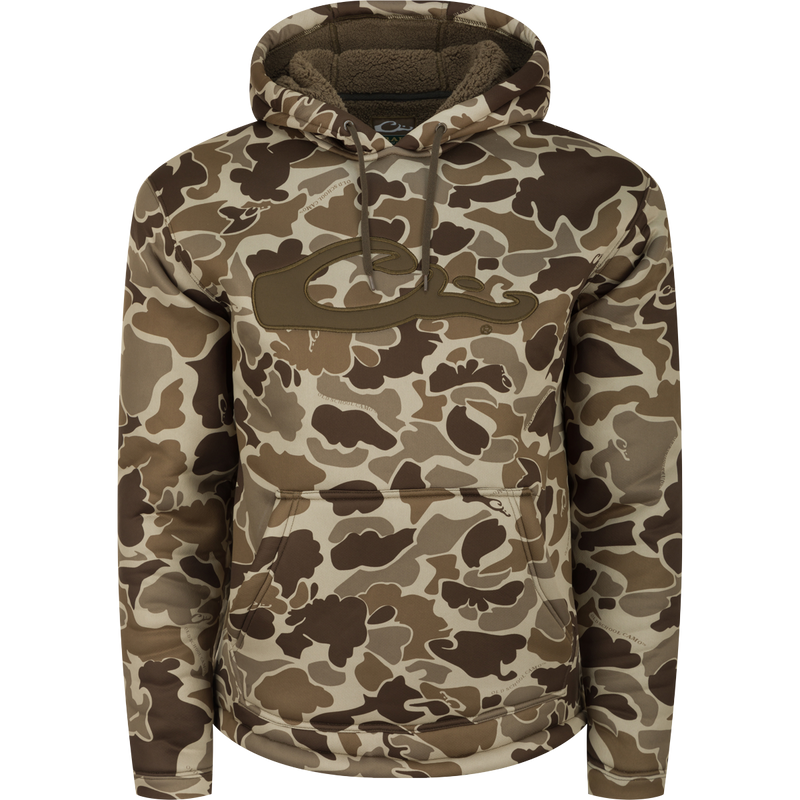 LST Silencer Fleece-Lined Camo Hoodie - Drake Waterfowl