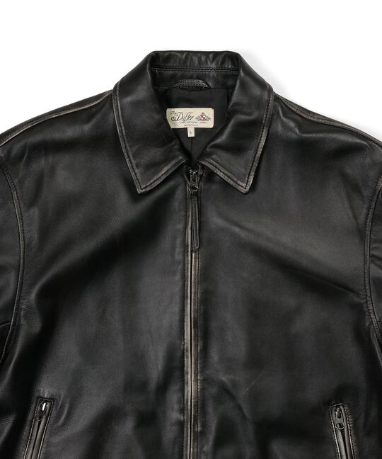 シープスキンレザー シングルライダース ジャケット ｜The DUFFER of