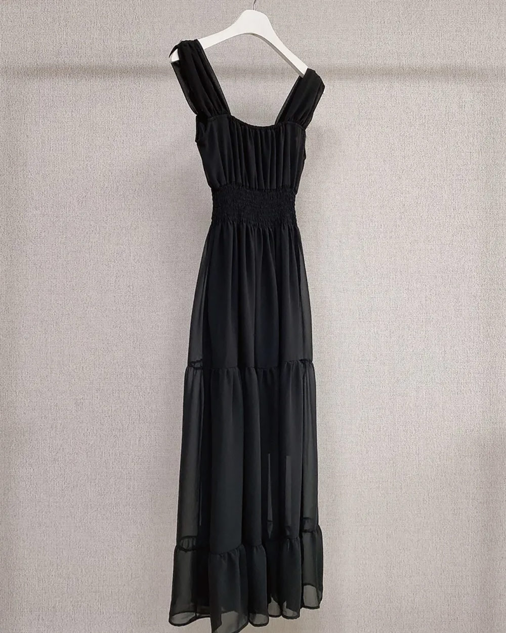 シフォンティアードロングワンピース | レディースファッション通販