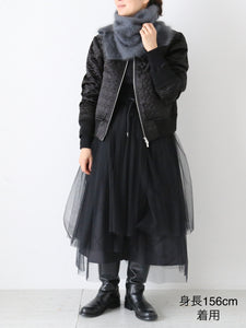 noir kei ninomiya ナイロンチュールスカート [3N-S019-051] – CREER