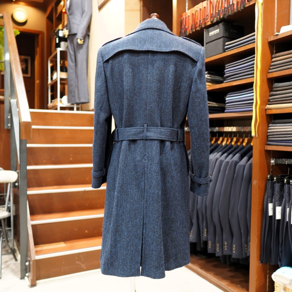 ハリスツイードでトレンチコート これかっこいい！ | ゑみや洋服店