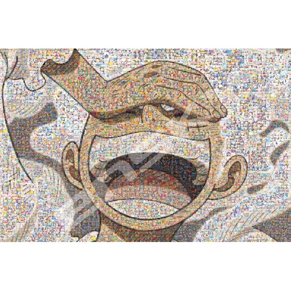 ワンピース ジグソーパズル1000ピース ワンピースモザイクアート【ギア