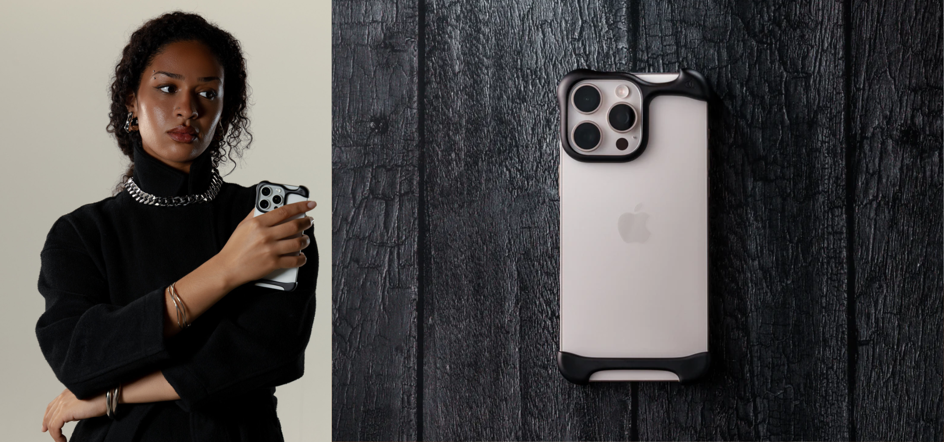 Arc Pulse - Aluminum Protective Case for iPhone 16 Pro Max, Matte