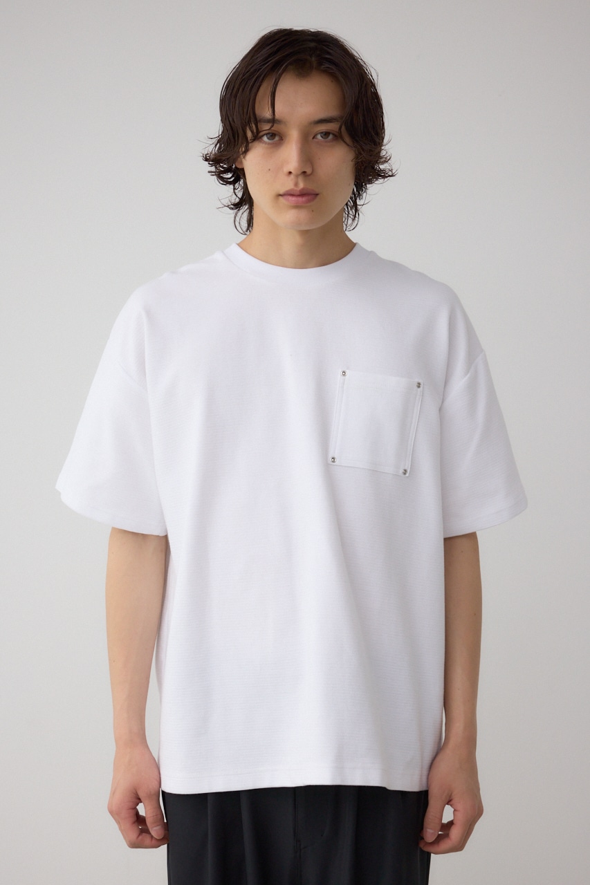 AZUL BY MOUSSY | スタッズポケットリップルTシャツ (Tシャツ