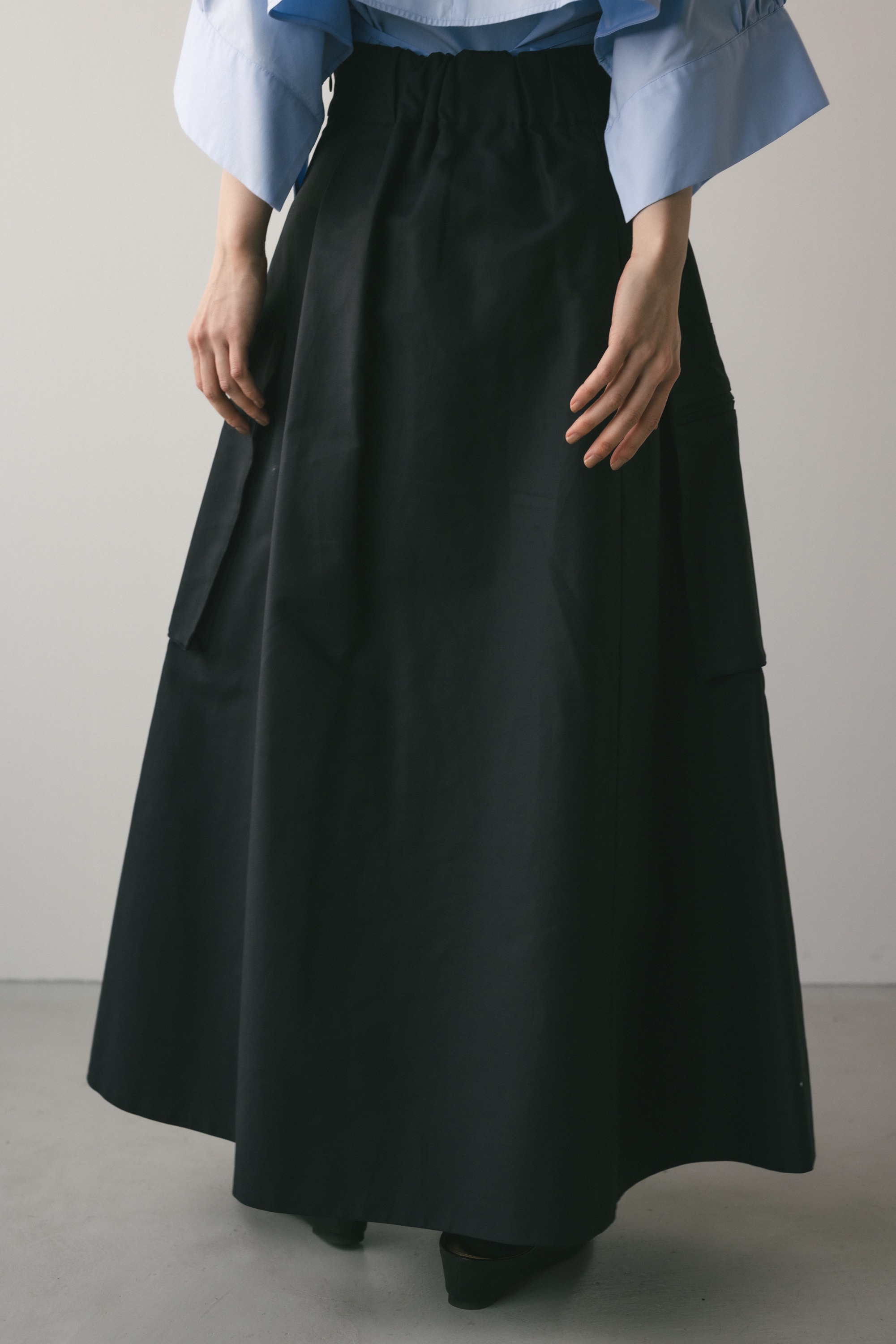 STYLEMIXER | ビッグポケットフレアスカート (スカート(ロング