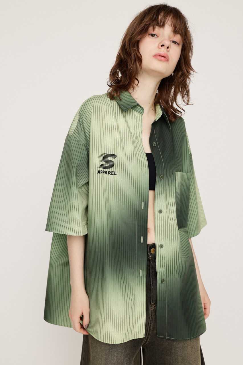 SLY | H／S GRADATION STRIPE シャツ (シャツ・ブラウス ) |SHEL'TTER