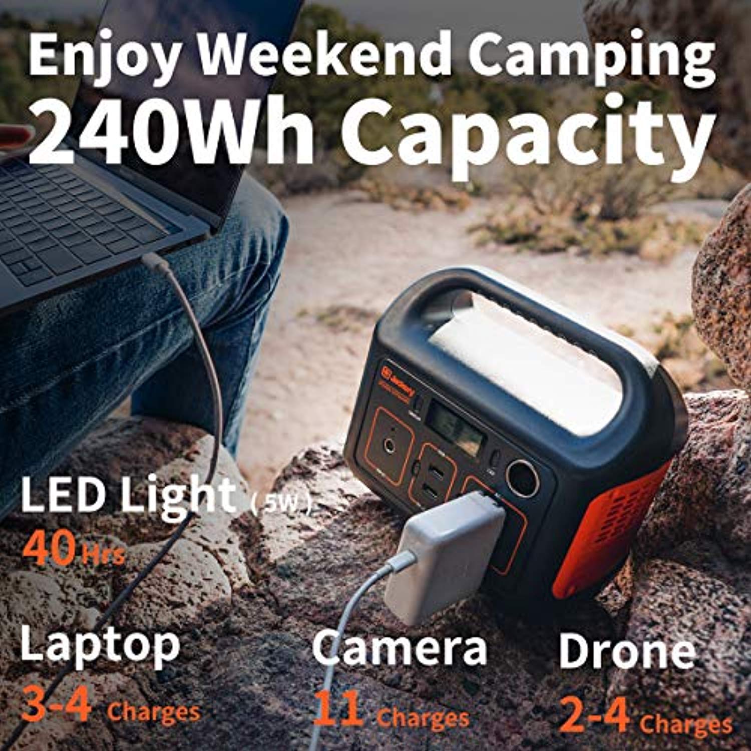 Portable Power Station Explorer 240Wh Backup Lithium Battery, 110V