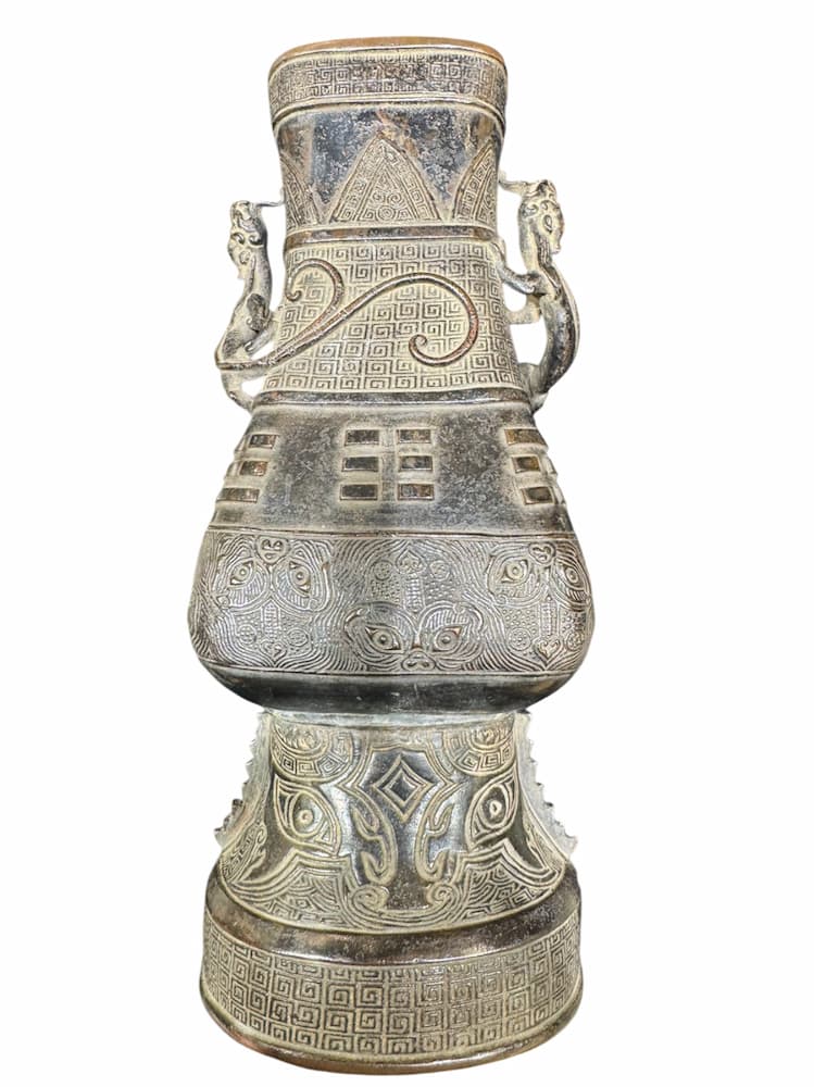 中国青銅器 龍耳青銅壺 | 買取実績 | 骨董品買取専門の古美術永澤