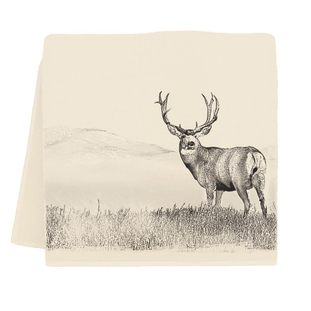 Woodland Buck Tea Towel - Eric and Christopher