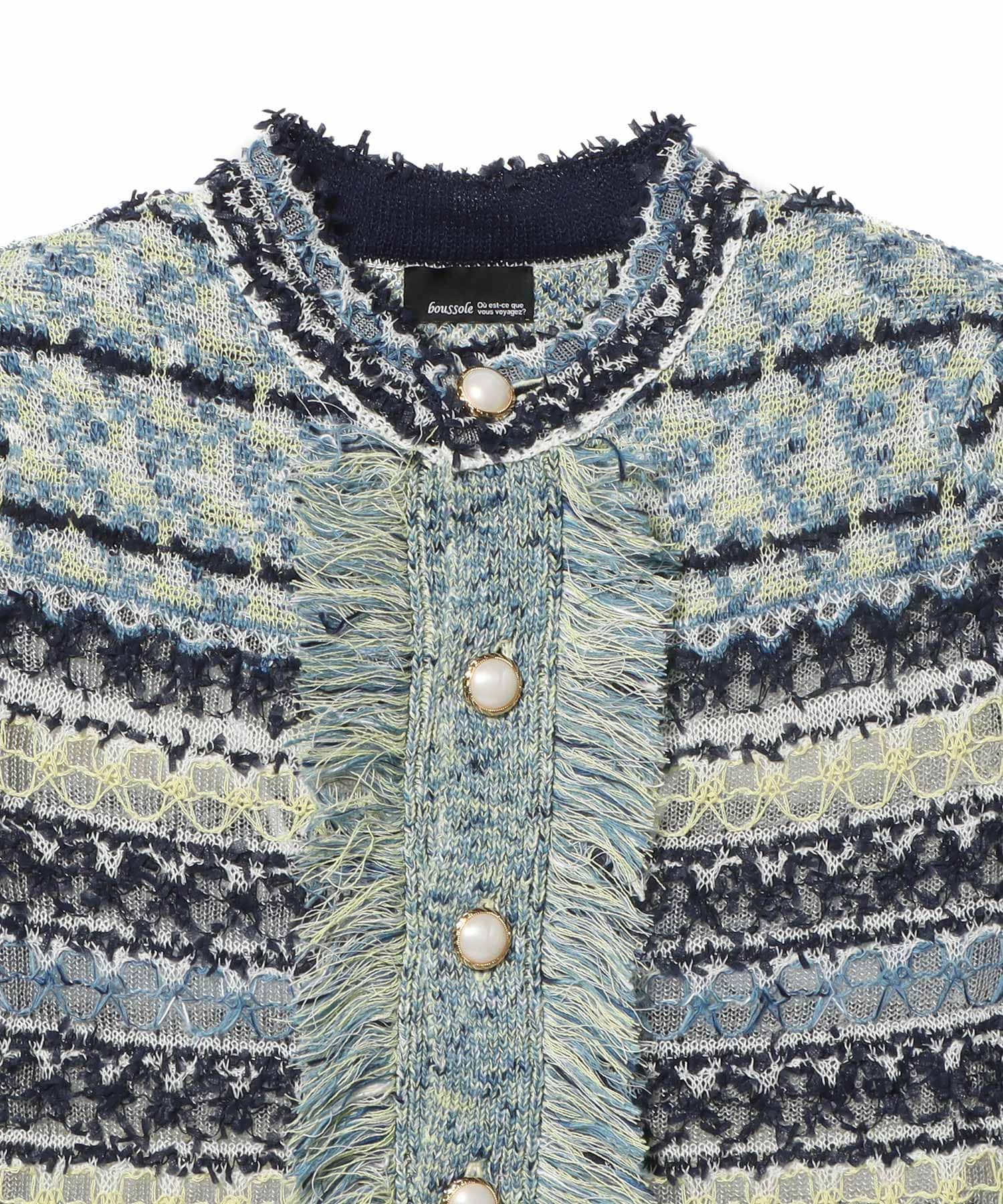 BOUSSOLE / ファンシーツイードジャケット｜ESTNATION ONLINE STORE