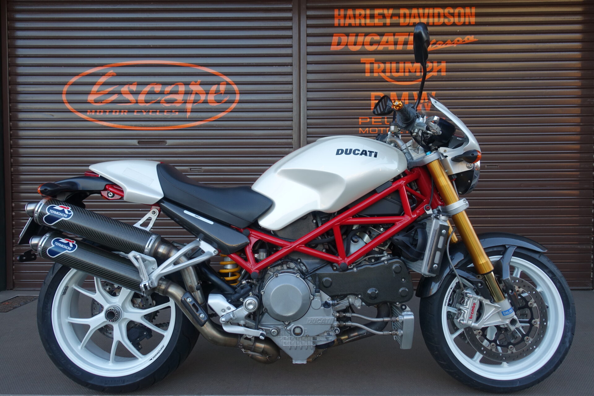 DUCATI モンスターS4Rsテスタストレッタ テルミニョーニマフラー