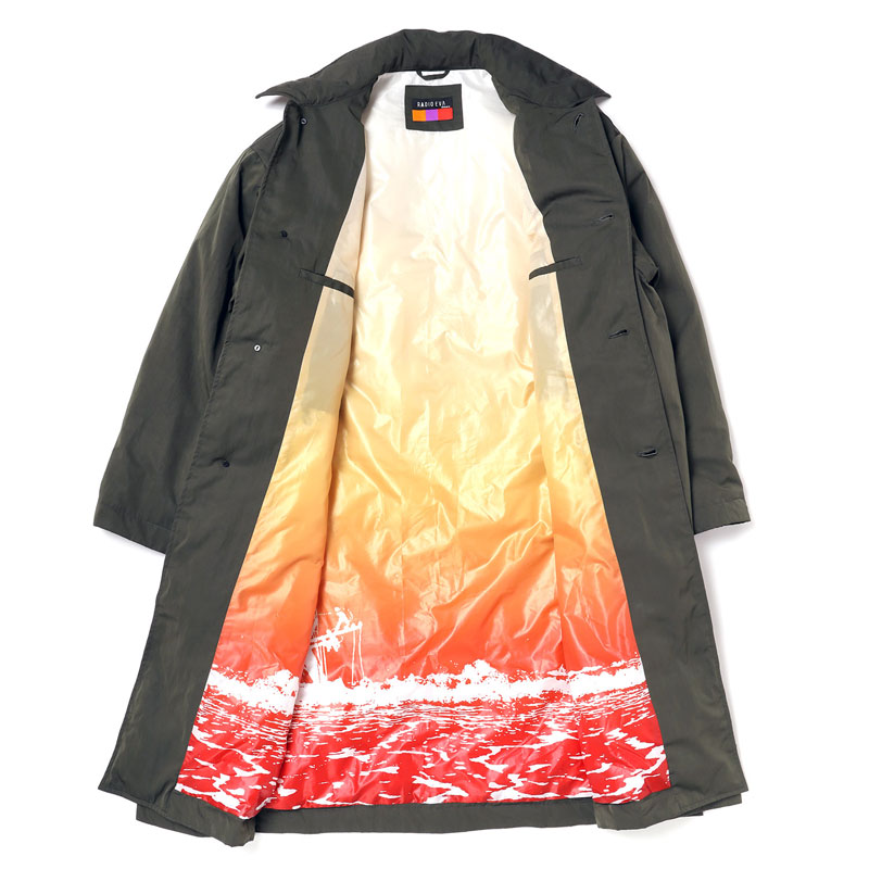 RADIO EVA A146 EVANGELION BOA CHESTERFIELD COAT/BLACK(M BLACK