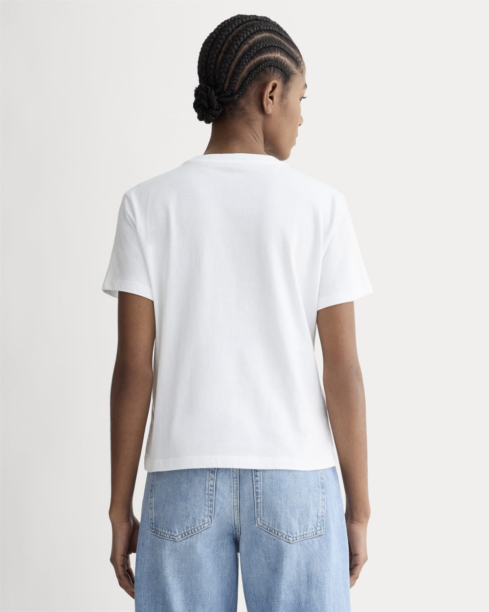 The Box-Cut Tee in Essential Cotton | White | Pocket – Everlane