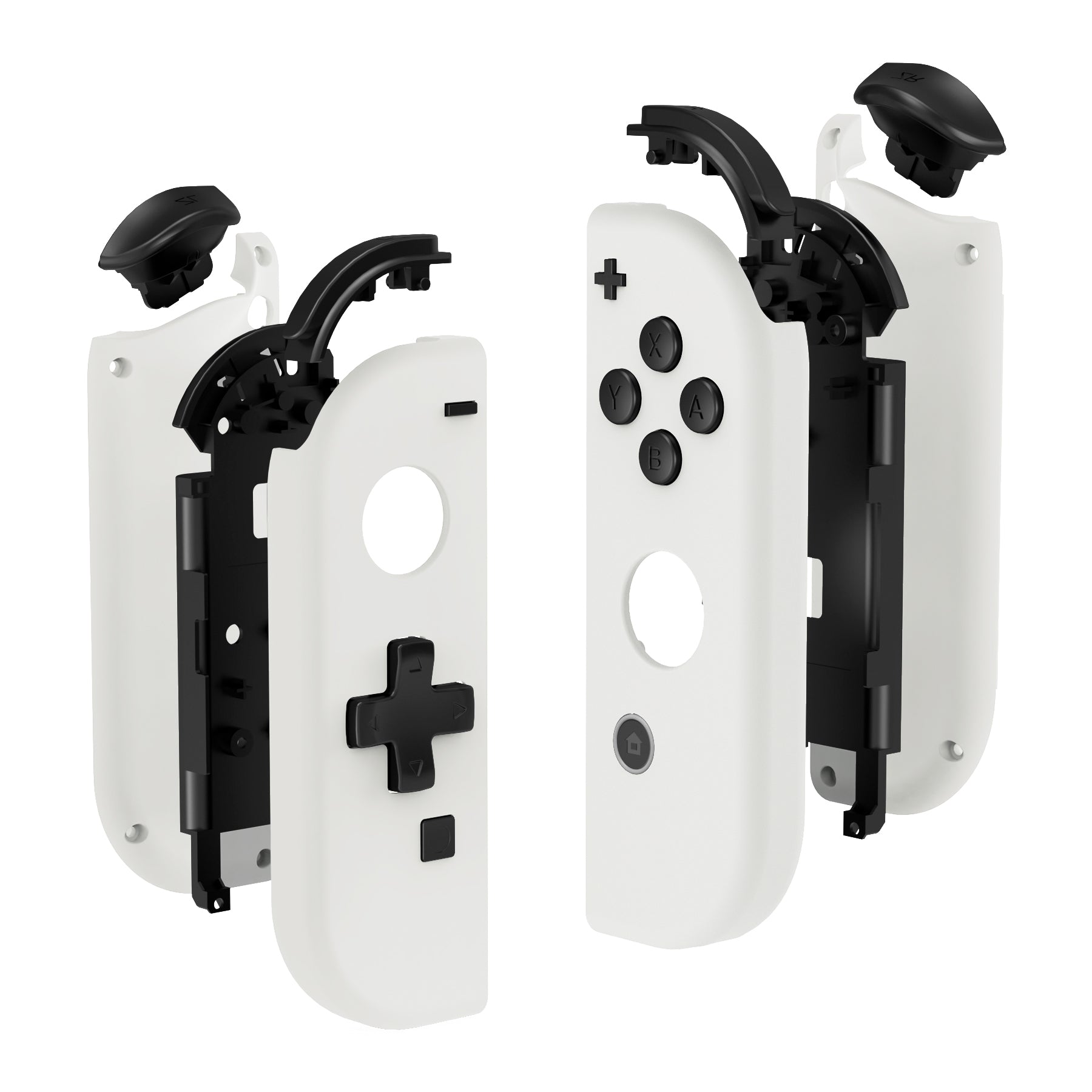 eXtremeRate White for Joycon Handheld Controller Housing (D-Pad