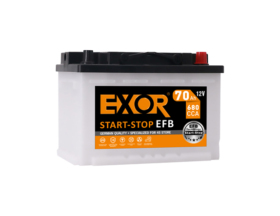 12V 70AH Start-Stop EFB Car Battery Manufacturer | EXOR Battery
