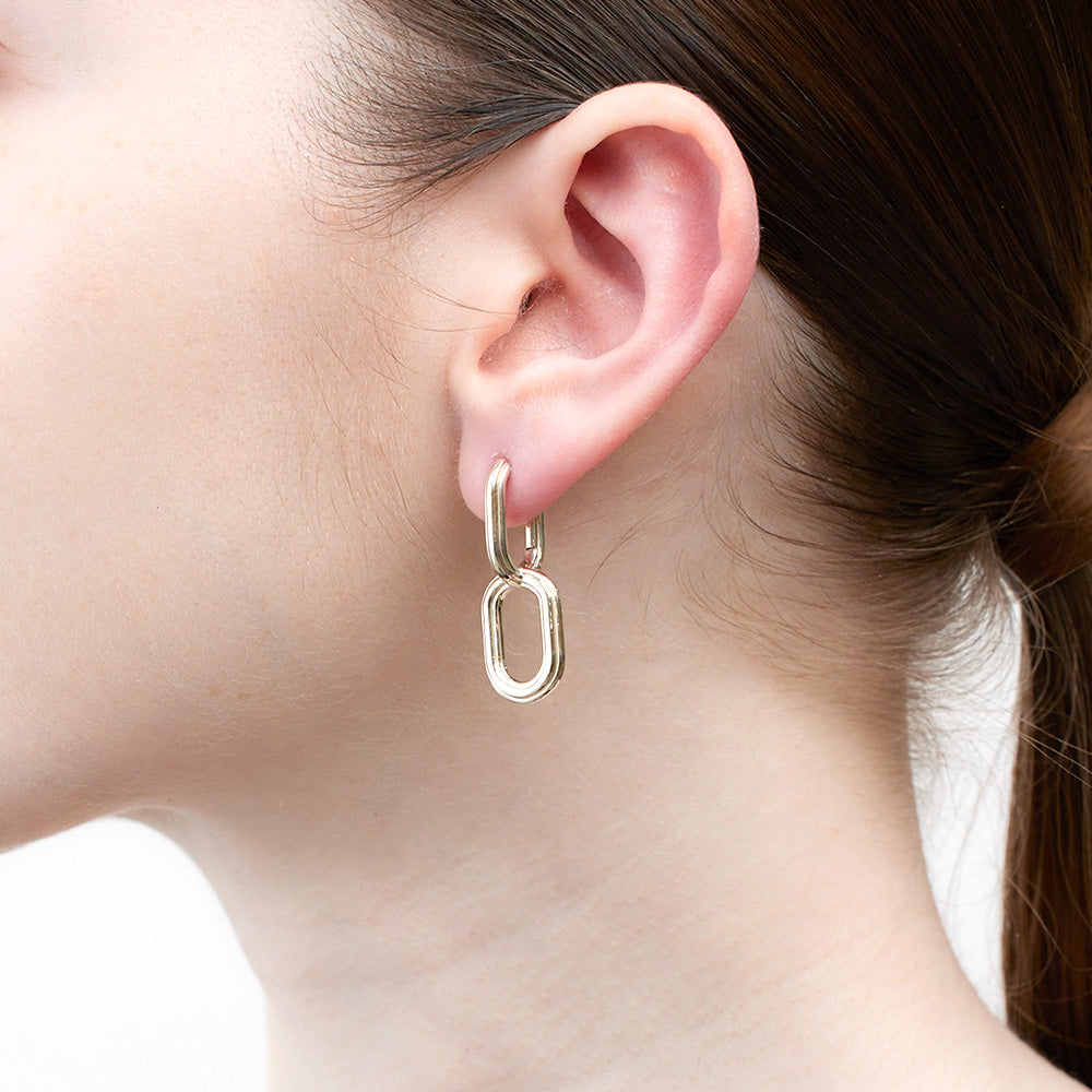 Hirotaka ゴサマー スモールフープ ダイヤモンド ピアス