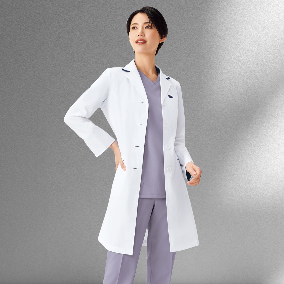 2536SP レディスシングルコート｜医療用白衣・介護ユニフォーム・事務