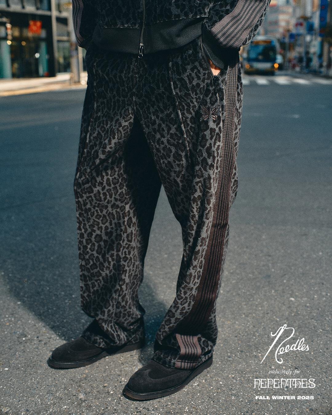 ニードルズ“レオパード柄”ベロアのジップフーディーやトラックパンツ