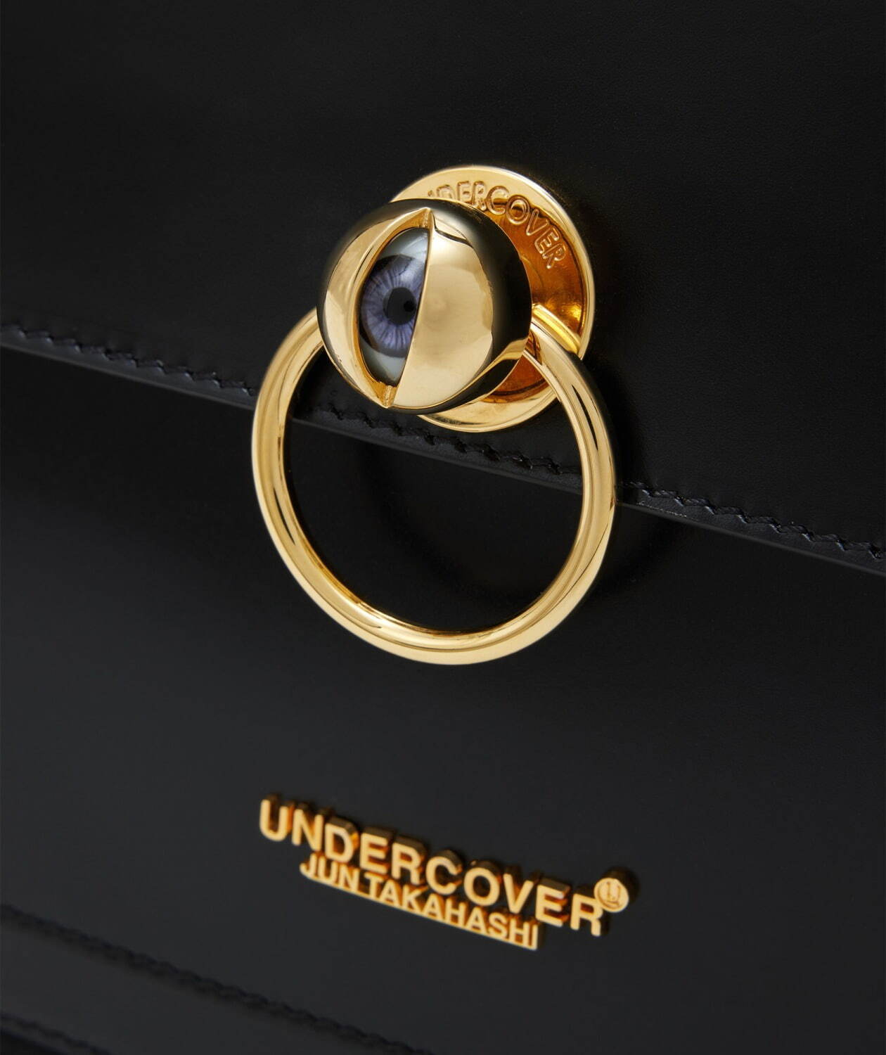 アンダーカバー“目玉×リング”のメタル輝く艶レザーのウィメンズミニ