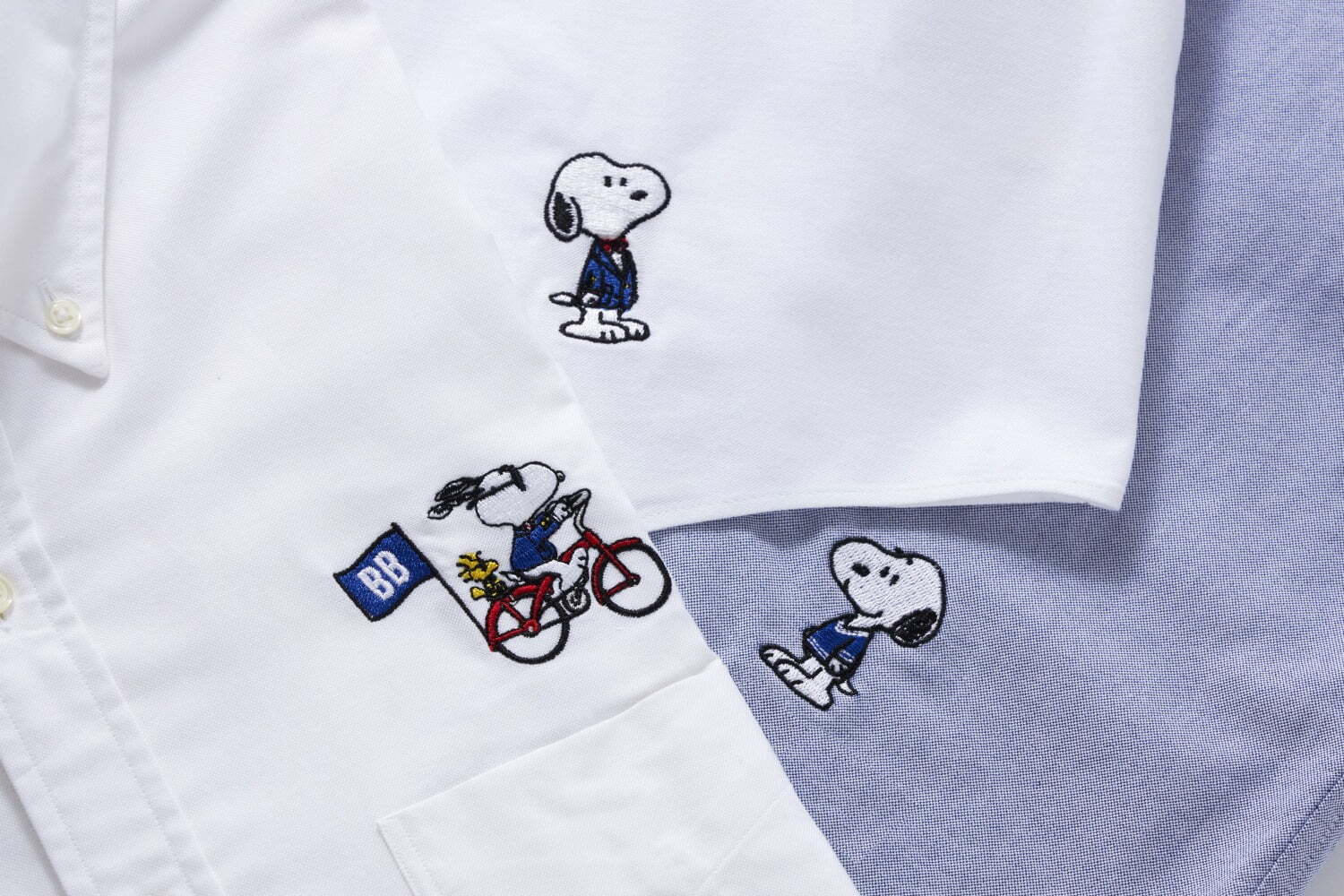 ブルックス ブラザーズ×ピーナッツ、ブレザー＆ニットを着た