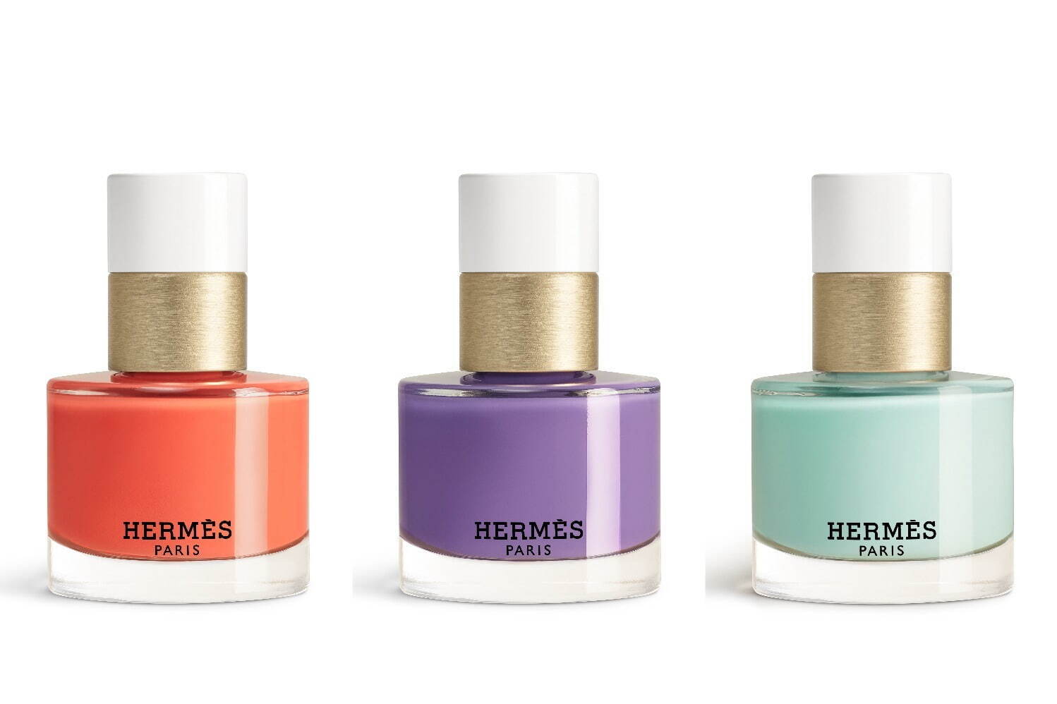 エルメス25年夏ネイル「レ マン エルメス」柔らかピンク＆ミント