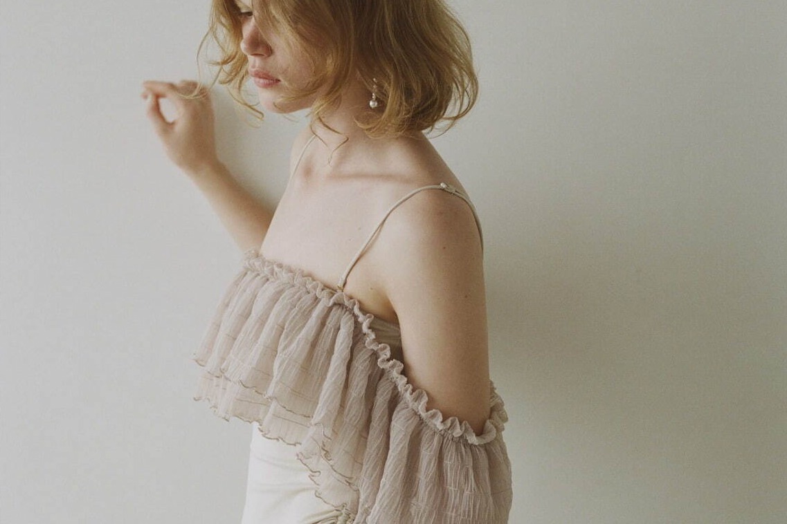 スナイデル25年夏スイムウェア、胸元リボンのラッシュガード付き水着や