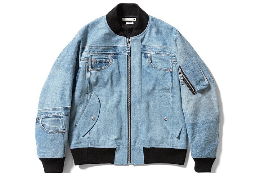 マインデニム×オールドパーク - 古着のジーンズを解体＆再構築したMA-1