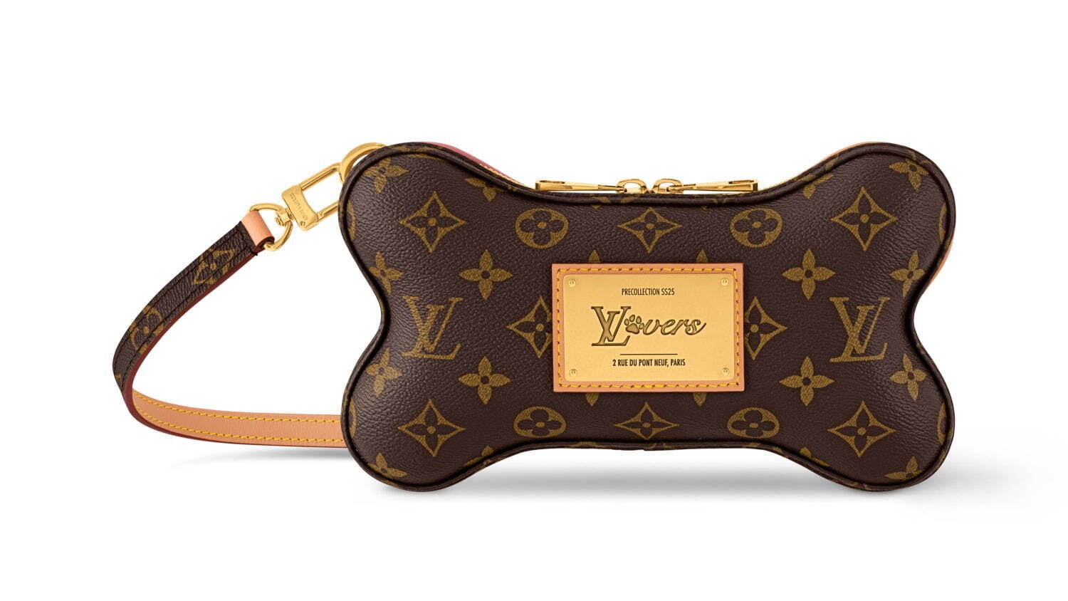 ルイ・ヴィトン“骨”フォルムのメンズショルダーバッグ、肉球モチーフの
