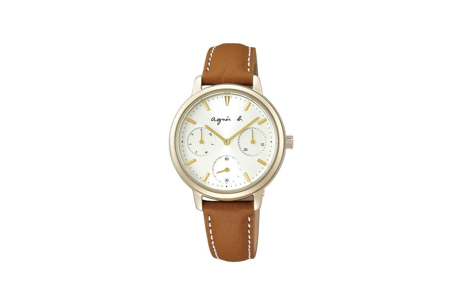 アニエスベー人気腕時計「サム」に“甘めベージュ”の新色、“華やか