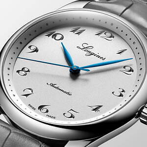 ロンジン“懐中時計”着想の190周年記念腕時計、鮮やかブルー針の