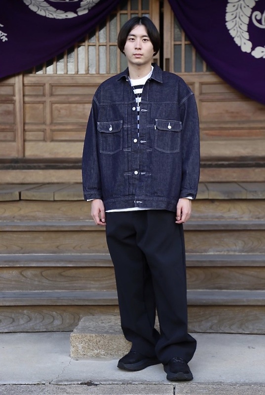Graphpaper Colorfast Denim Blousonスタイル - マーク 山口のスナップ